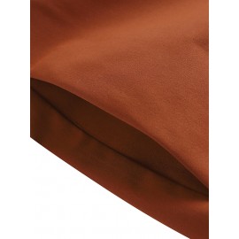 Women Solid Crew Neck Casual Sleeveless Dress With Pocket Women Solid Crew Neck Casual Sleeveless Dress With Pocket