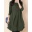 Women Solid Long Sleeve Crew Neck Casual Dress