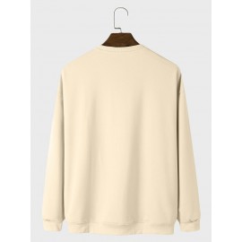 Mens Japanese Cartoon Panda Cat Print Crew Neck Pullover Sweatshirts Mens Japanese Cartoon Panda Cat Print Crew Neck Pullover Sweatshirts