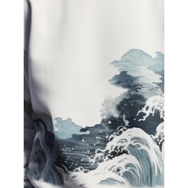 Mens Japanese Wave Ukiyoe Print Crew Neck Pullover Sweatshirts Mens Japanese Wave Ukiyoe Print Crew Neck Pullover Sweatshirts