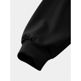 Mens Cartoon Space Astronaut Print Loose Drawstring Hoodies Mens Cartoon Space Astronaut Print Loose Drawstring Hoodies