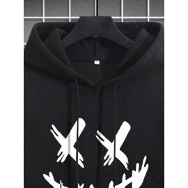 Mens Funny Smile Face Graphic Kangaroo Pocket Drawstring Hoodies Winter Mens Funny Smile Face Graphic Kangaroo Pocket Drawstring Hoodies Winter