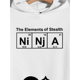 Mens Cartoon Japanese Ninja Letter Print Long Sleeve Hoodies Winter Mens Cartoon Japanese Ninja Letter Print Long Sleeve Hoodies Winter