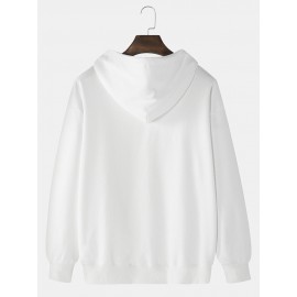 Mens Smile Face Graphic Kangaroo Pocket Casual Drawstring Hoodies Mens Smile Face Graphic Kangaroo Pocket Casual Drawstring Hoodies