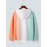 Mens Ombre Letter Print Drop Shoulder Loose Drawstring Hoodies